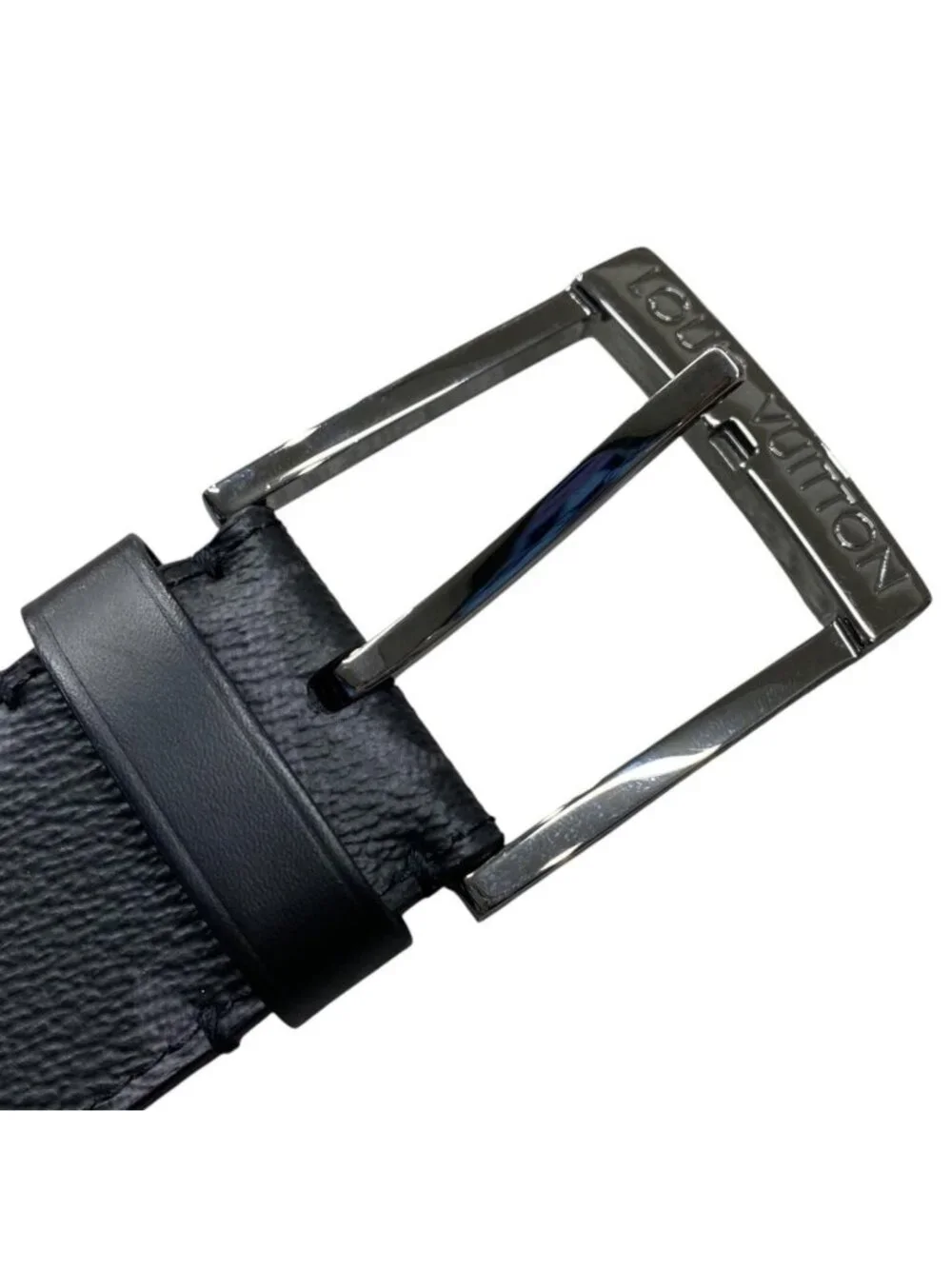 Louis Vuitton Belt Ceinture Downtown Monogram Leather Noir Black